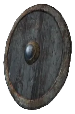 Teak Round Shield